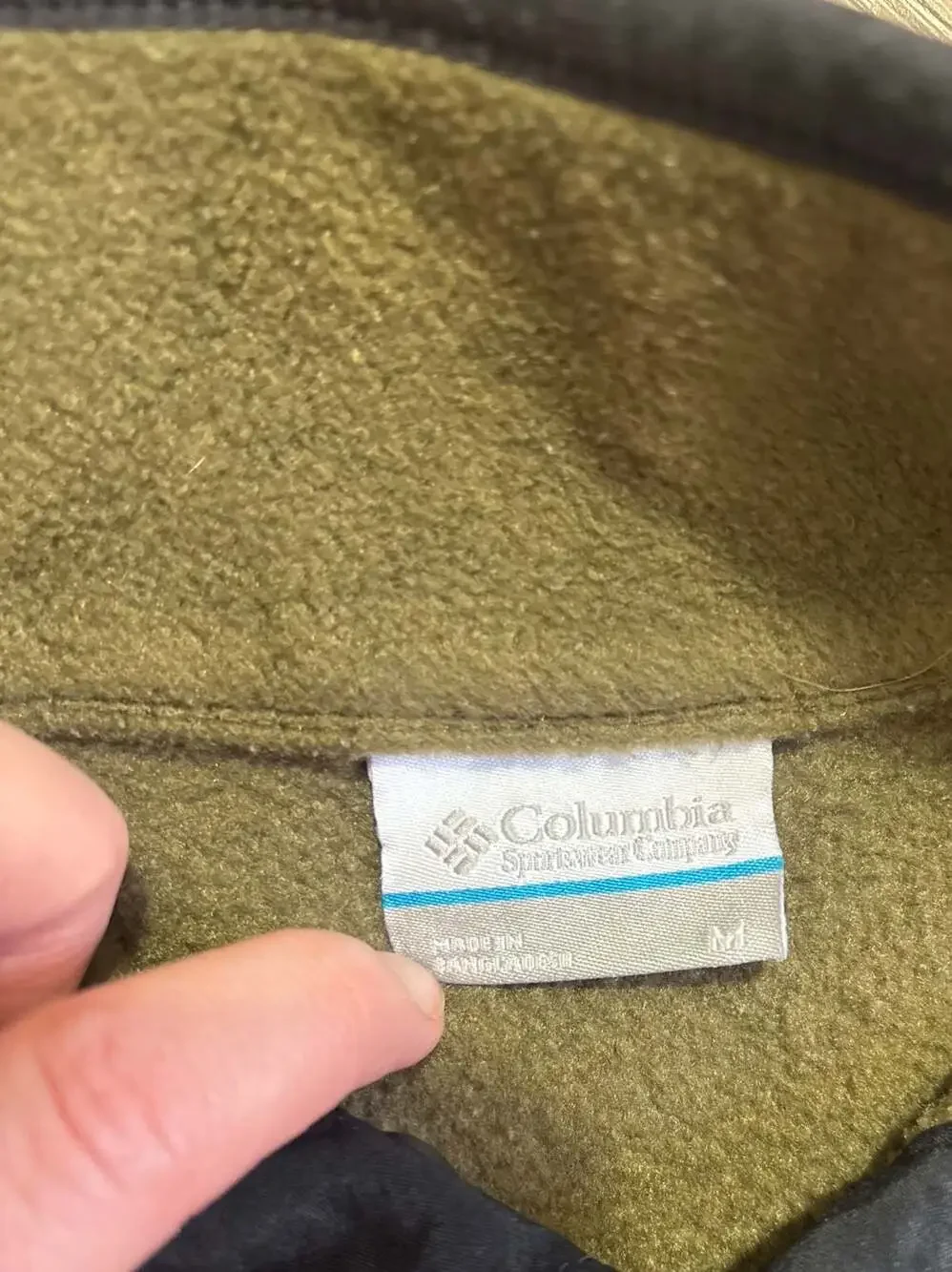Columbia Men's Steens Mountain Half Snap Fleece Pullover Olive Green/Black